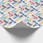 DIY Fathers Day of Birthday Bold Color Mannen Gift Cadeaupapier<br><div class="desc">DIY-Vaderdag of 'Birthday'-papier voor het oppakken van kleurencadeautjes</div>