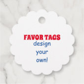 DIY fAVOR HEEFT VEEL Vormen dubbelzijdig Bedankjes Labels (Achterkant)