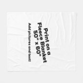 DIY FLEECE BLANKET - voeg foto's en tekst toe! (Voorkant (Horizontaal))