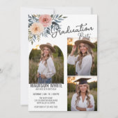 DIY Foto Afstuderen Verjaardag Delicate Floral Dec Kaart (Voorkant)