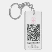 DIY Foto-ID Digitale QR-code Sleutelhanger (Voorkant Links)