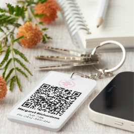 DIY Foto-ID Digitale QR-code Sleutelhanger