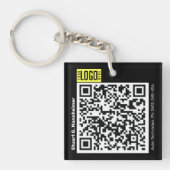 DIY Foto-ID Logo QR-code Sleutelhanger (Voorkant)