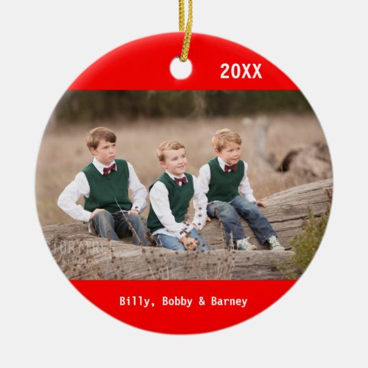 DIY - Foto op een versiering Keramisch Ornament (Voorkant)