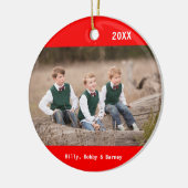 DIY - Foto op een versiering Keramisch Ornament (Links)