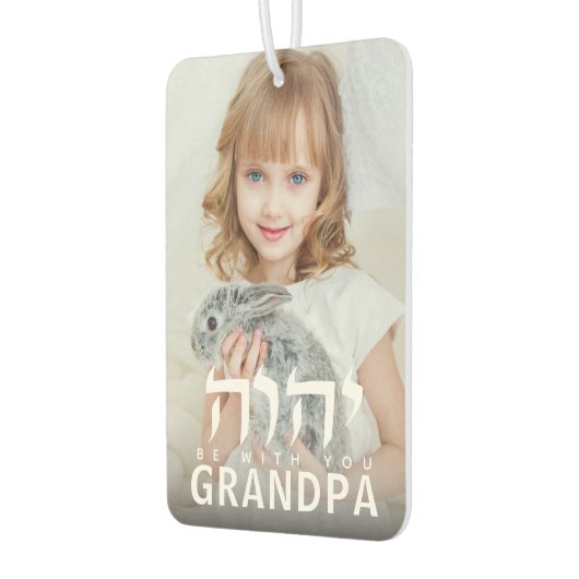 DIY Foto YHVH Wees bij je opa Luchtverfrisser (Links)