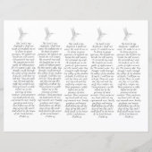 DIY Fotosympathie Funeral Prayer Bladwijzer (Achterkant)