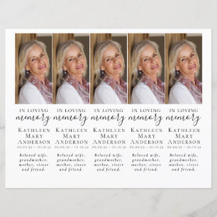 DIY Fotosympathie Funeral Prayer Bladwijzer