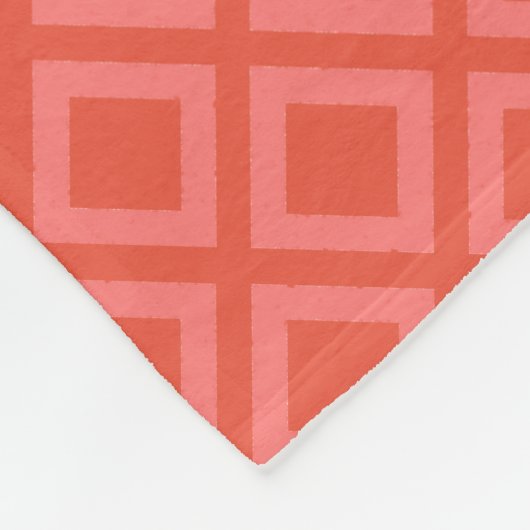 DIY Geometric Pattern Red op elke kleur Fleece Deken (Hoek)