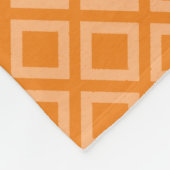 DIY Geometrisch Patroon Sinaasappel op elke kleur Fleece Deken (Hoek)