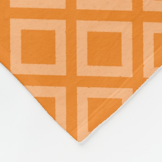 DIY Geometrisch Patroon Sinaasappel op elke kleur Fleece Deken (Hoek)