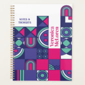 DIY geometrische planner: Creëer uw eigen retro-ch Planner (Voorkant)