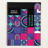 DIY geometrische planner: Creëer uw eigen retro-ch Planner (Voorkant)