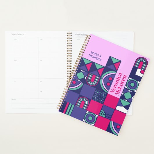 DIY geometrische planner: Creëer uw eigen retro-ch Planner (Display)