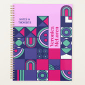 DIY geometrische planner: Creëer uw eigen retro-ch Planner (Voorkant)
