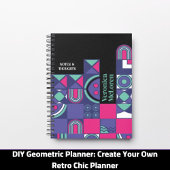 DIY geometrische planner: Creëer uw eigen retro-ch Planner