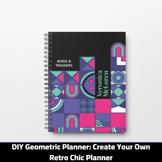 DIY geometrische planner: Creëer uw eigen retro-ch Planner