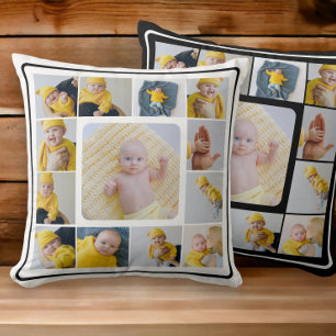 DIY Gepersonaliseerde 13 Foto Collage Sjabloon Kussen