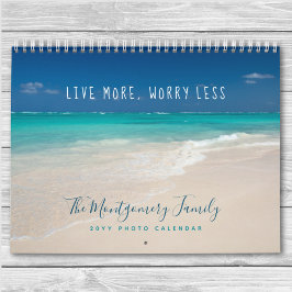 DIY Gepersonaliseerde Tropische Fotosjabloon 2026 Kalender