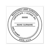 DIY Geregistreerd Land Surveyor LLC rond CUSTOM Zelfinktende Stempel (Design)