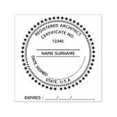 DIY Geregistreerde Professionele Ingenieur ronde s Zelfinktende Stempel (Design)