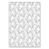 DIY Gevouwen Bloemenkrans Monogram Plaats kaart (Achterkant)