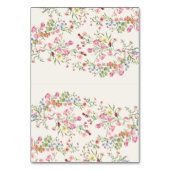 DIY Gevouwen lente bloemenboog plaats kaart (Achterkant)