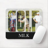 DIY Golf Foto en Monogram Muismat (Met muis)