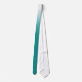 DIY GRADIËNT KLEUR, TEAL GROEN STROPDAS (Achterkant)