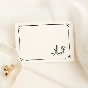 DIY grillige hand getrokken plaats kaart