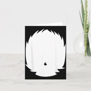 Diy Halloween kostuum dier buik das panda Kaart