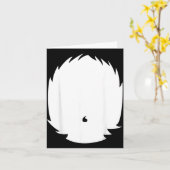 Diy Halloween kostuum dier buik das panda Kaart (Gele Bloem)