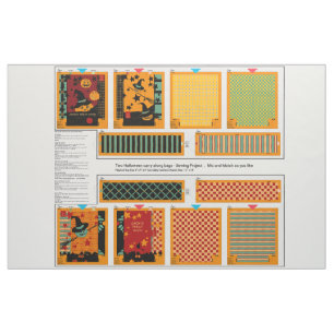 DIY Halloween Pumpkin Craft Canvas tas Panel   1 y Stof