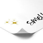 DIY Halloween voetafdruk teken Baby's eerste pasge Poster (Hoek)