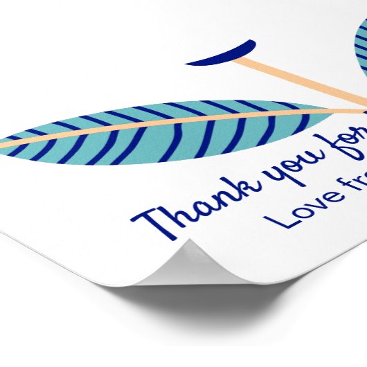 DIY Handprint - Dank u Sjabloon Poster (Hoek)