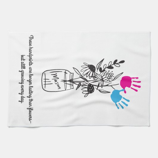 DIY Handprint handdoek (Horizontaal)