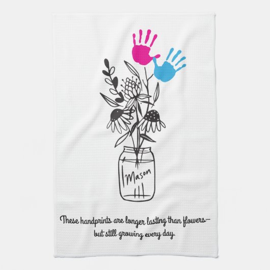 DIY Handprint handdoek (Verticaal)