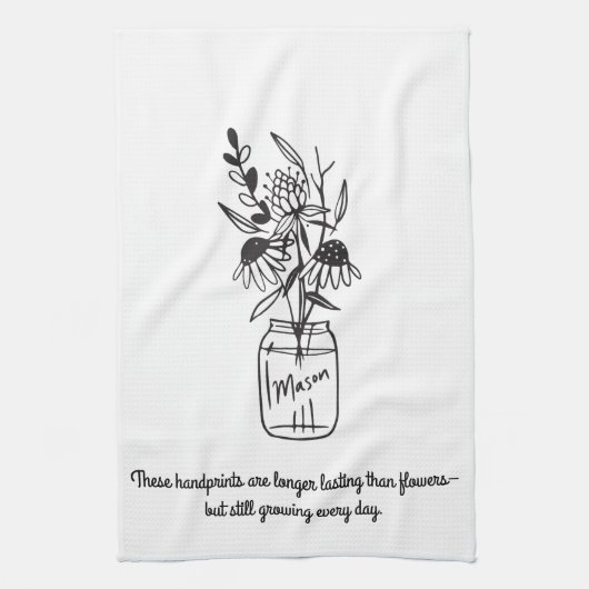 DIY Handprint handdoek (Verticaal)