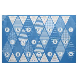 DIY Happy Birthday Personalized Pennant Banner Stof