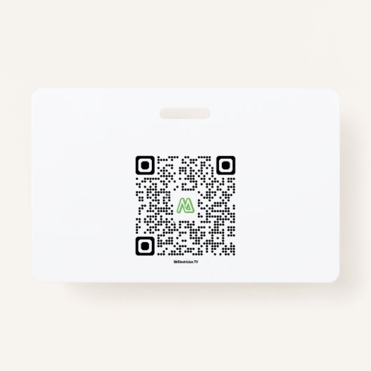 DIY HOME BEDRADING VRAGEN Mr. Elektricien Badge (Achterkant)