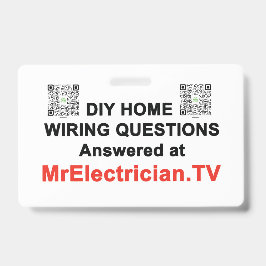 DIY Home Wiring Questions at MrElectrician.TV Badge