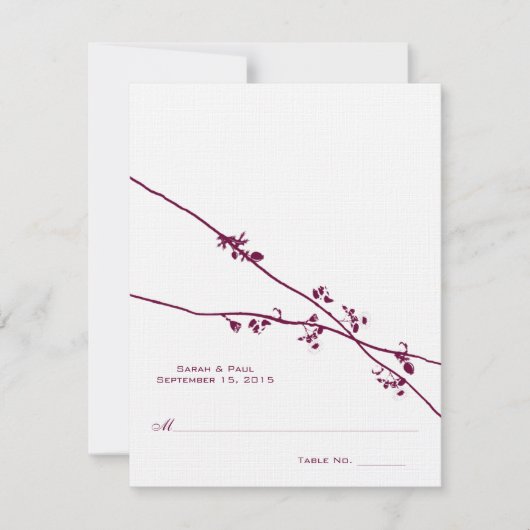 DIY Huwelijksplaatskaarten van Telt Score en Vouw Kaart (Voorkant)