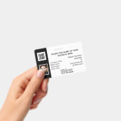 DIY ID-kaart klassiek, eenvoudig foto zwart wit lo Badge (Handheld)