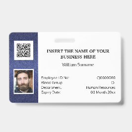 DIY ID-kaart klassieke foto logo NO streepjescode Badge