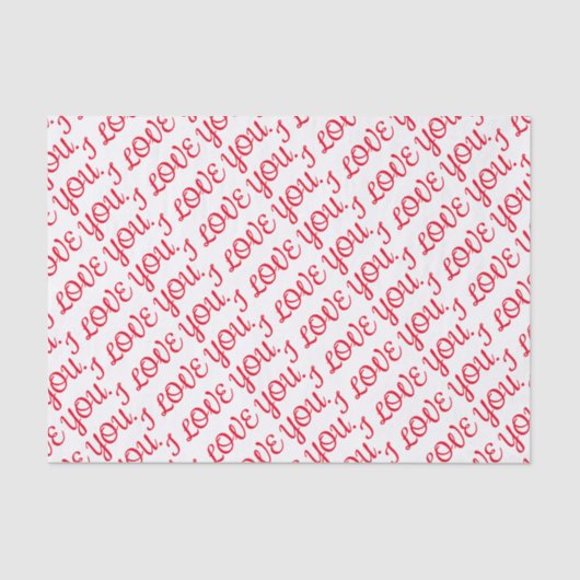 DIY, IK HOU VAN JE. Tissue Papier (Voorkant)