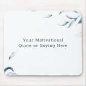 DIY Inspirerend Citaat Blauw en Witte Waterverf Muismat (Voorkant)