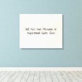 DIY Inspirerend Motivatie offertes, tekst, enz. Canvas Afdruk (Insitu (Houten vloer))