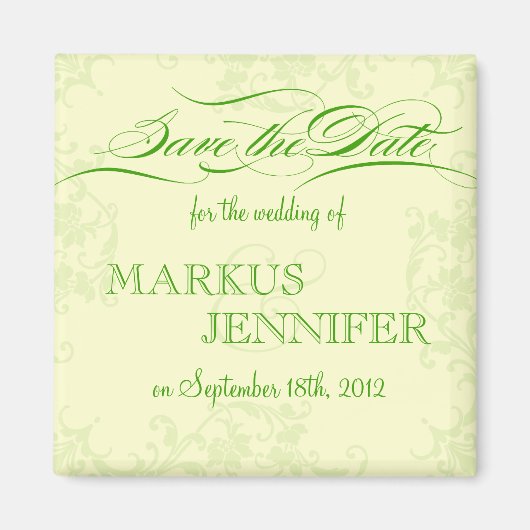 DIY Irish Wedding Save the Date Magnet (Voorkant)