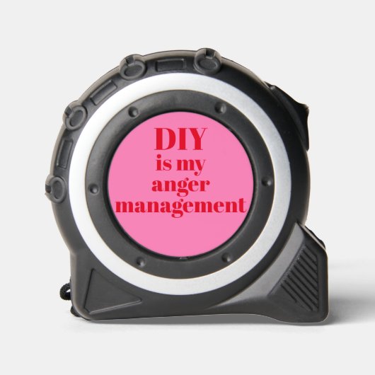 DIY is mijn Anger Management Funny Quote Rood & Ro Rolmaat (Voorkant)