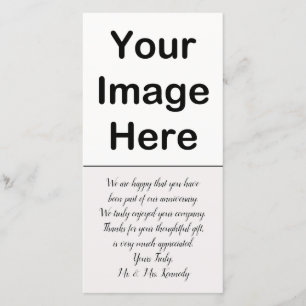 DIY - Jubileum Dank u wel Foto invoegen Bedankkaart